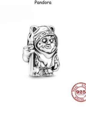 Pandora Sterling Silver 925 Star Wars Ewok Bracelet Charm
